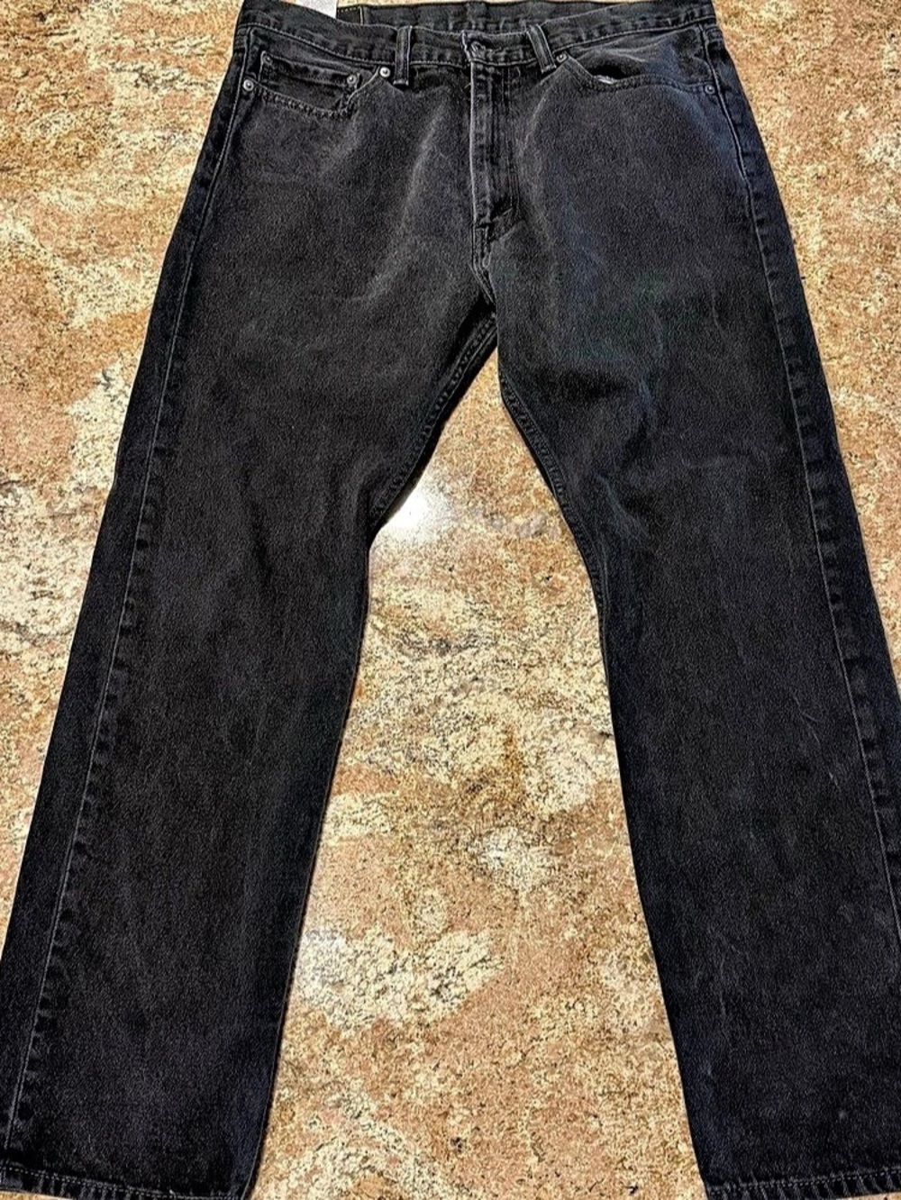 Levi's 505 Straight Leg Black Jeans Waist 36 Length 32